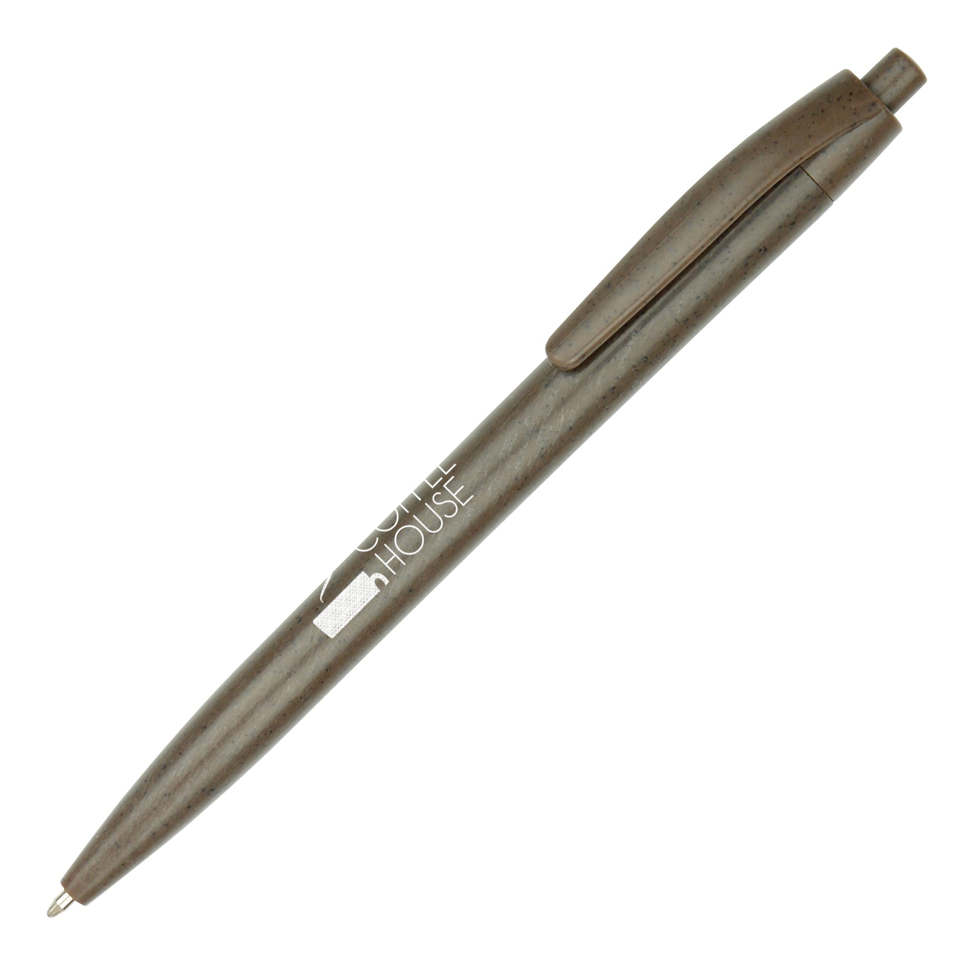 Recycled Coffee Ball Pen  Black and White London