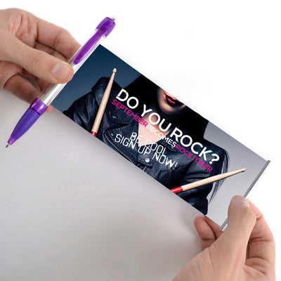 Banner Pen Plastic Pens Black and White London