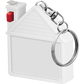 House Tape Measure Keyring  Black and White London