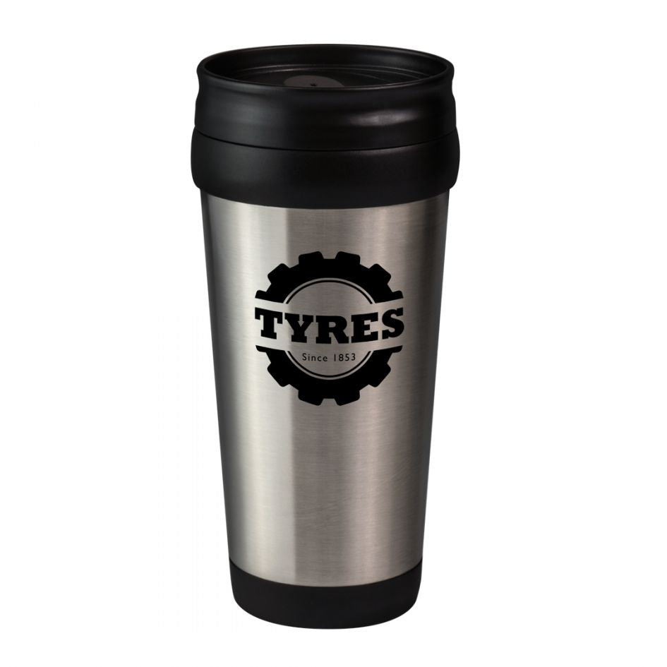 Stainless Steel Tumbler 400 Black and White London