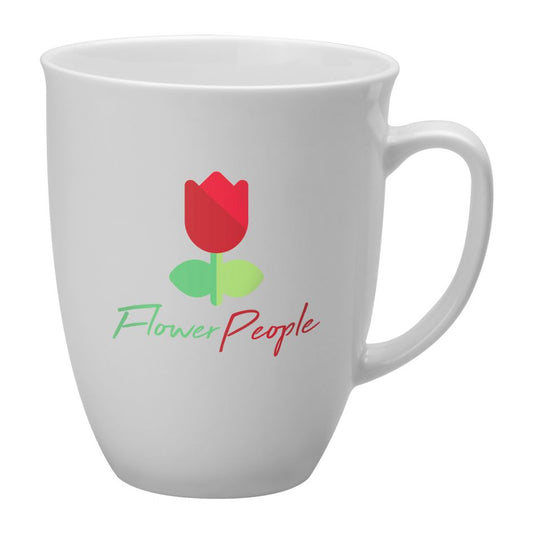 Tulip Bone China Mug 400 Black and White London
