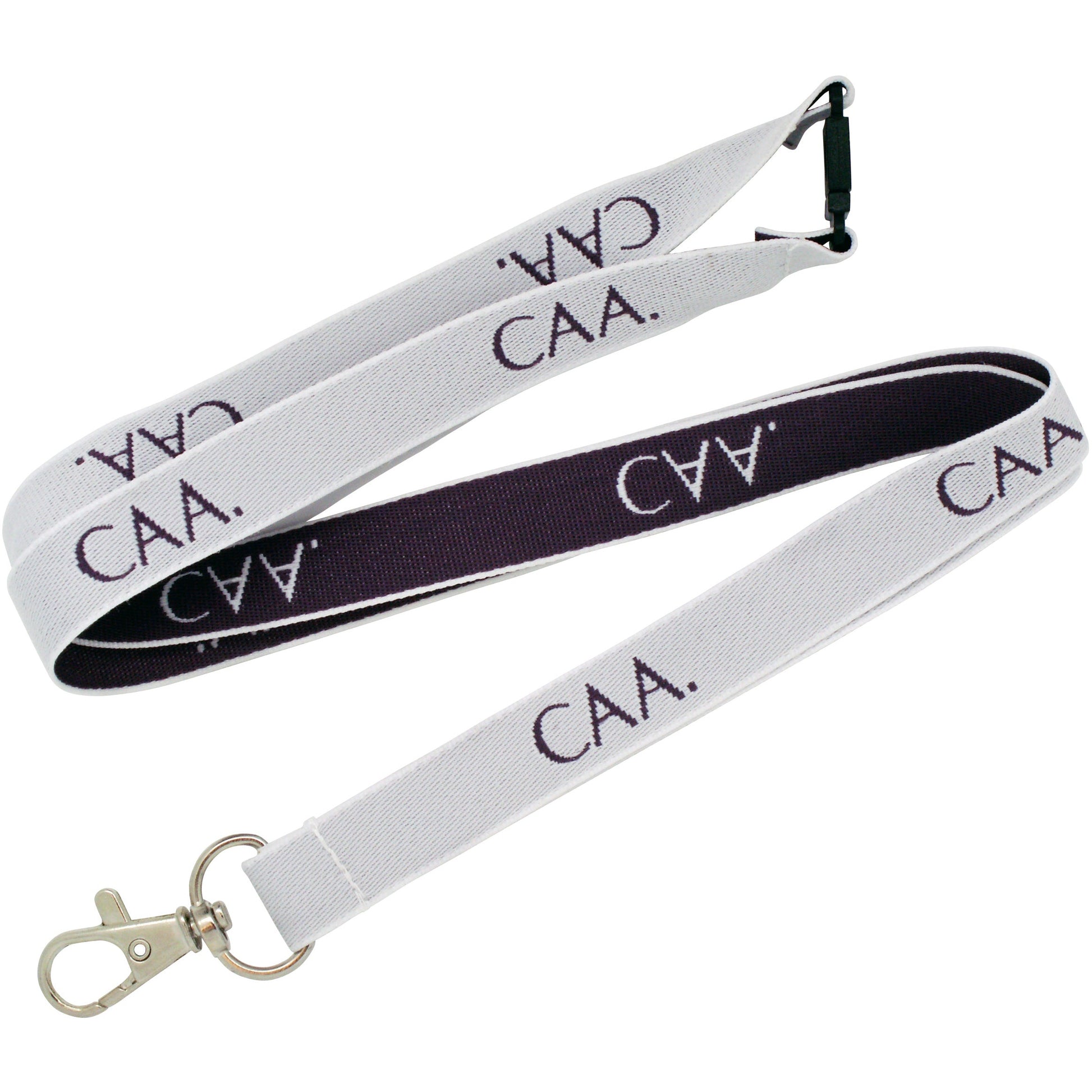 Woven Lanyard  Black and White London