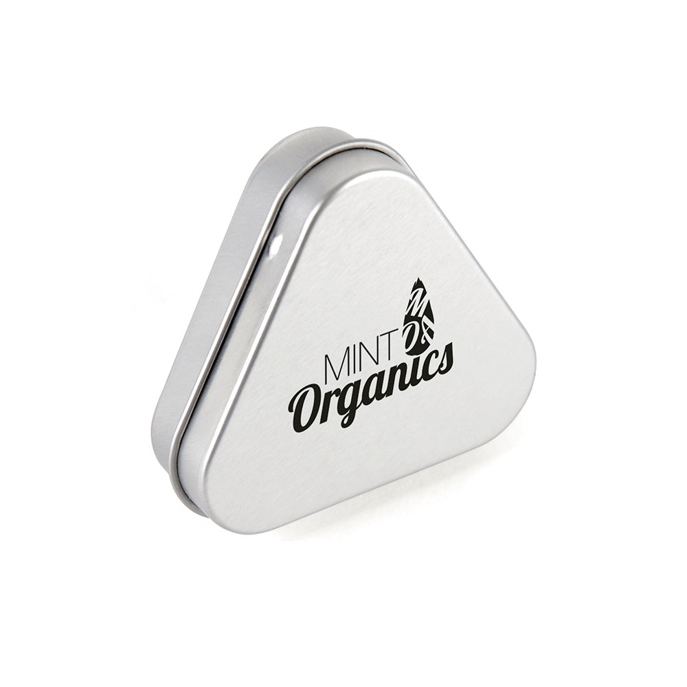 Trianglular Mint Tin Mints Black and White London