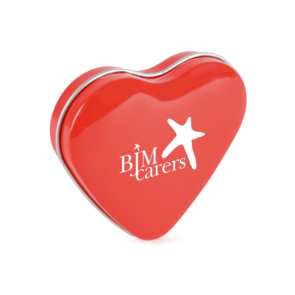 Heart Mint Tin Mints Black and White London