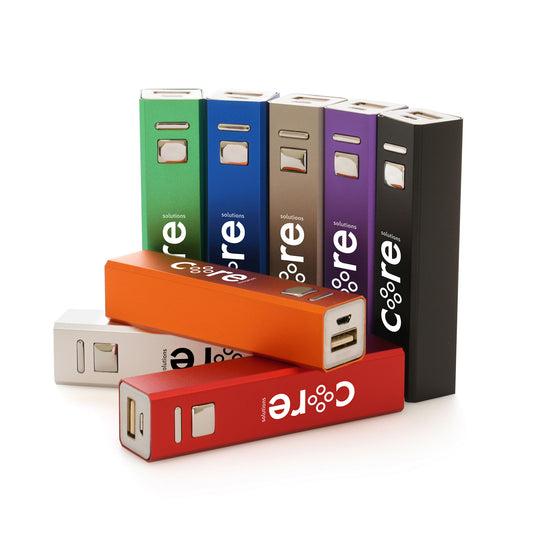 Standard Cuboid Power Bank  Black and White London
