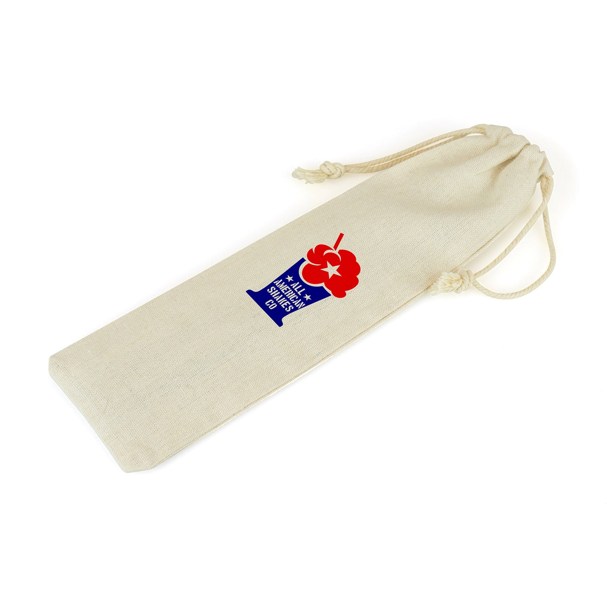 Cotton Straw Pouch  Black and White London