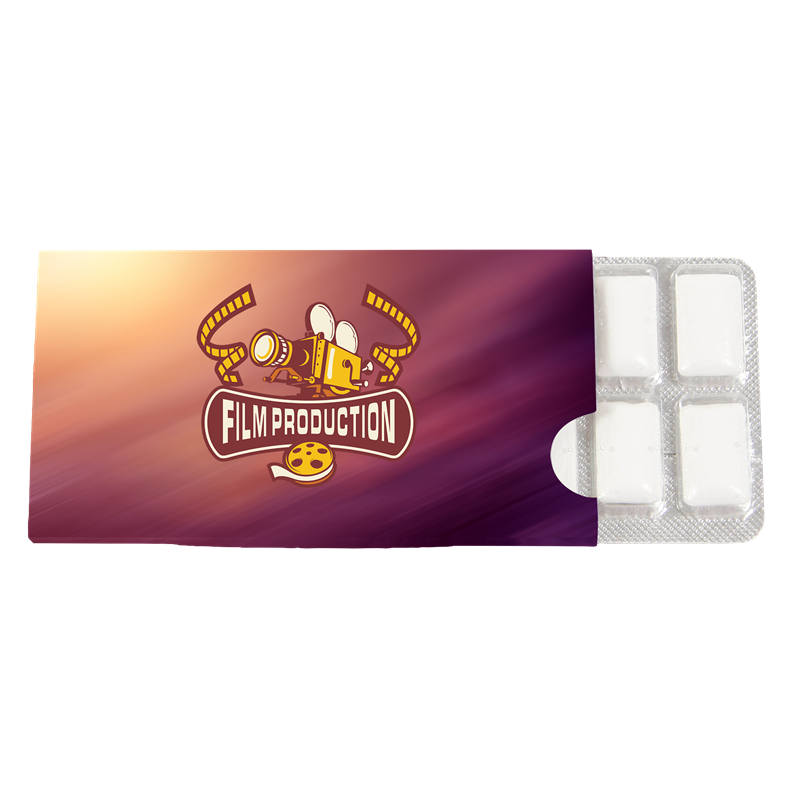 Blister pack with 12 chewing gums Sweets & Confectionery Black and White London