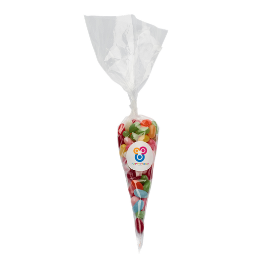 200g Sweet cones filled with jelly beans Sweets & Confectionery   