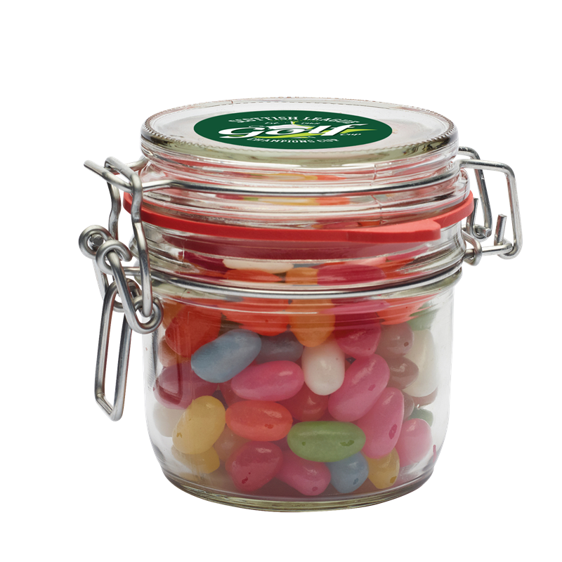 500g Glass jar filled with jelly beans Sweets & Confectionery   