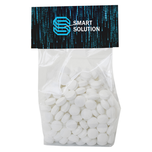 130g Bag with Dextrose Mints Sweets & Confectionery Black and White London