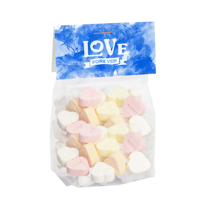 130g Bag of Sugar Hearts Sweets & Confectionery   