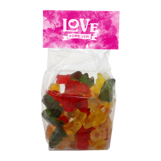 130g Gummy Bear Bags Sweets & Confectionery Black and White London