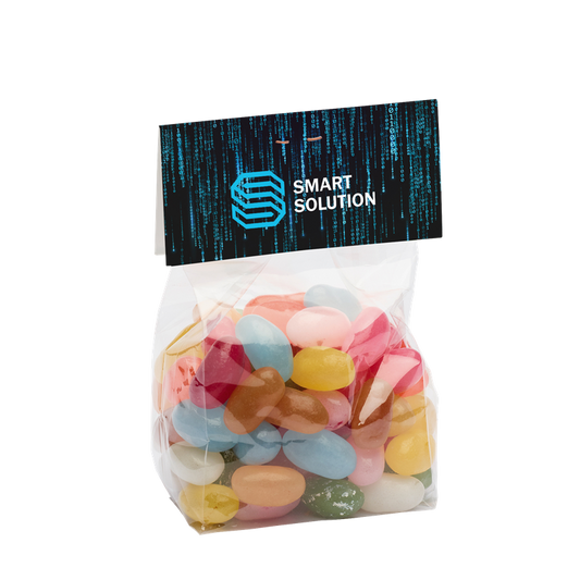 150g Jelly Bean Bags Sweets & Confectionery Black and White London