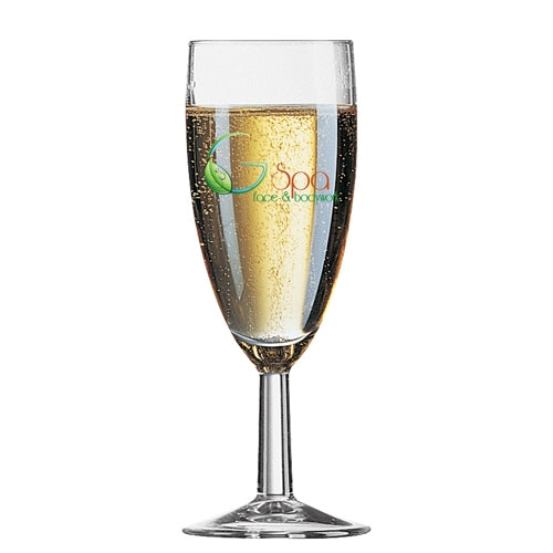 Savoie Champagne Flute Glass (170ml/6oz) Glassware Black and White London
