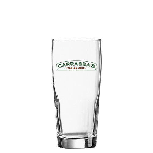 Willi Becher Beer Glass (400ml/13.5oz) Glassware Black and White London