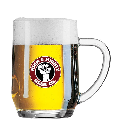 Haworth Beer Glass (585ml/Pint/20oz) Glassware Black and White London