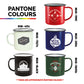 Premium Enamel Mugs 10oz/285ml (White) Enamel Mugs Black and White London