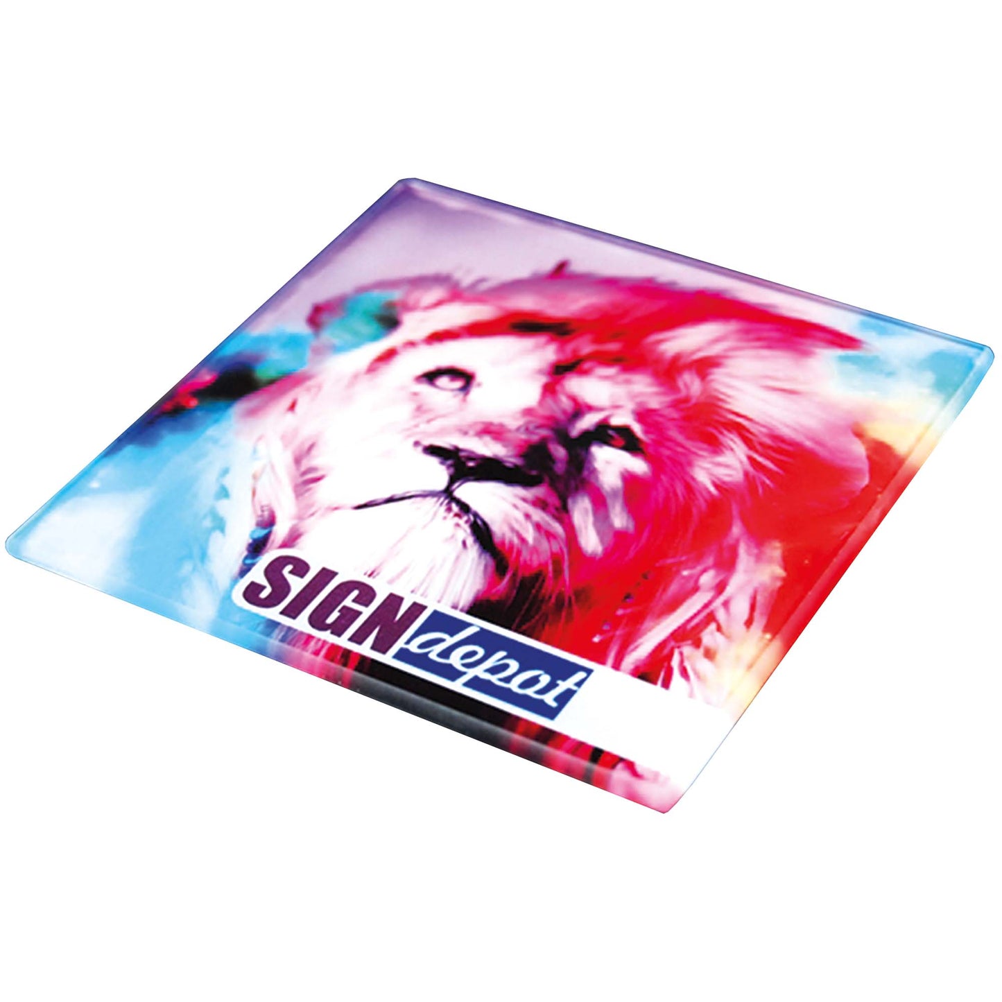 Glass Coasters Square Mouse Mats & Coasters Black and White London