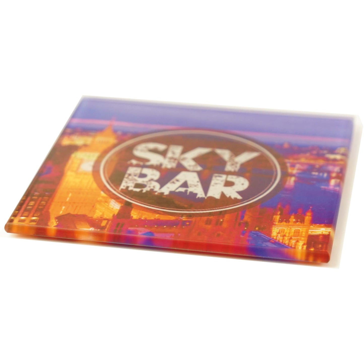 Glass Coasters Square Mouse Mats & Coasters Black and White London