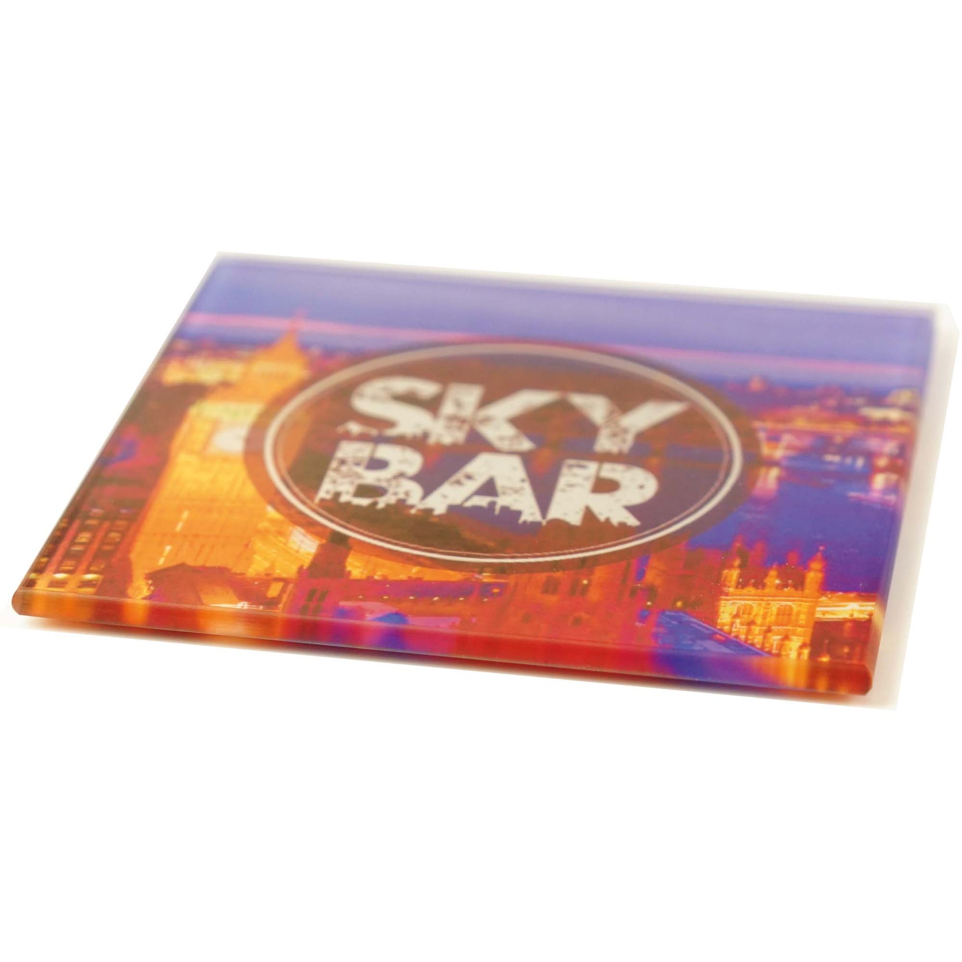Glass Coasters Square Mouse Mats & Coasters Black and White London