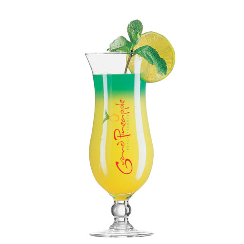 Elegance Hurricane Cocktail Glass (440ml/15oz) Glassware Black and White London