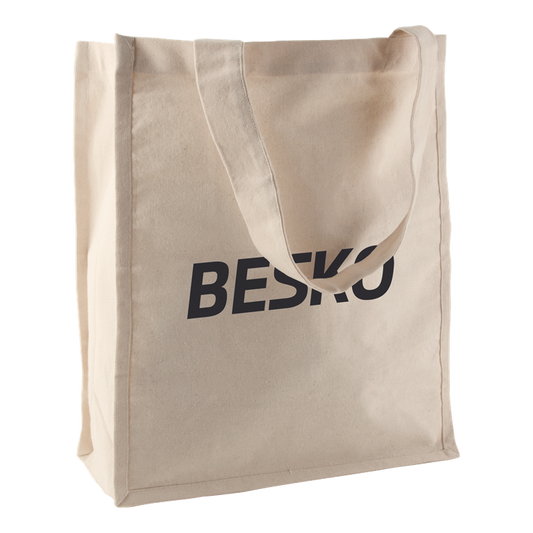 11oz Cotton Natural Heavy Shopper Cotton & Jute Bags Black and White London