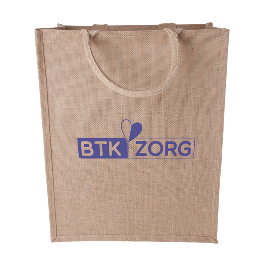 Portrait Jute Shopper Cotton & Jute Bags Black and White London