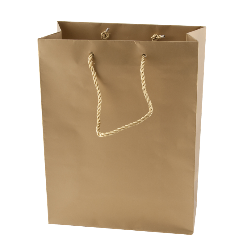 Small Custom Matte Paper Bag  Black and White London