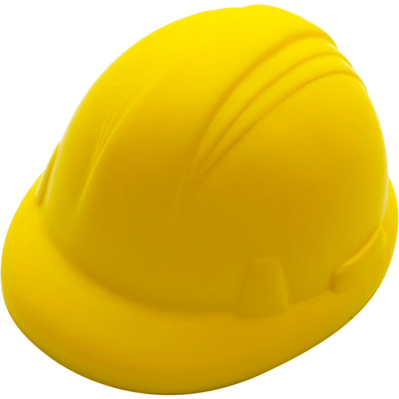 Stress Hard Hat Anti-Stress Toy Black and White London